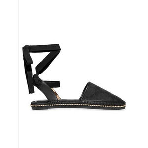 NIB Coach Corrine Cotton and Leather Espadrille Sandals‎ Size 6.5